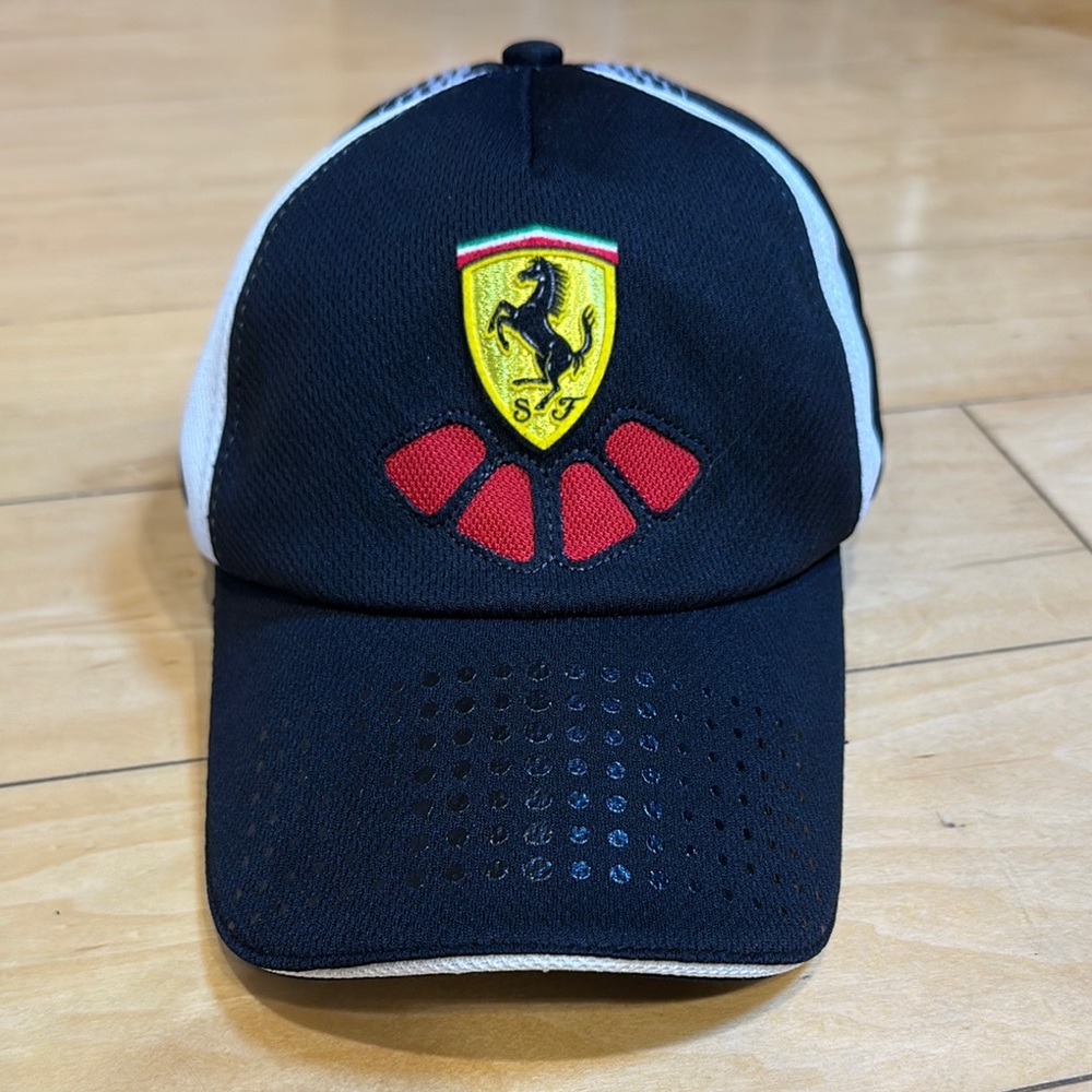 Ferrari Black and Red Cap with Emblem